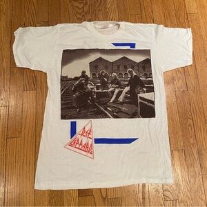 Vtg 80s Def Leppard Band T Shirt Hysteria Tour 1987 Single Stitch T-shirt